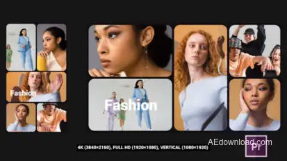 Multiframe Slideshow Premiere Pro template preview