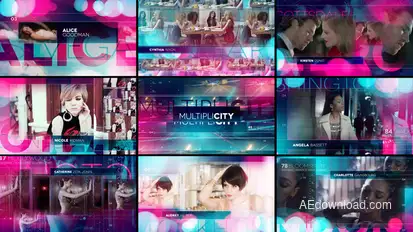 Multiplicity Video Displays template preview