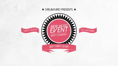 Music Event Promo Video Displays template preview