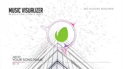Music Visualizer Video Displays template preview