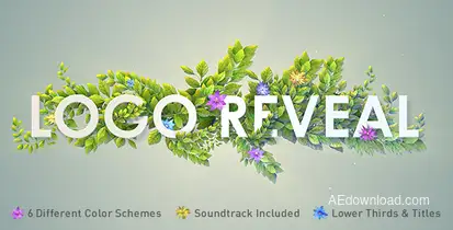 Nature Logo Reveal Video Displays template preview