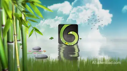 Nature Logo Revealer Video Displays template preview
