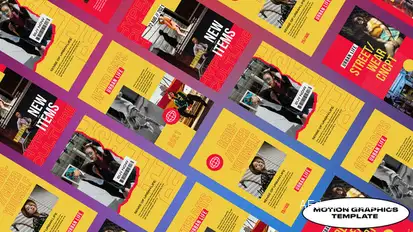 Nebula Urban Streetwear Stories | Mogrt Premiere Pro template preview