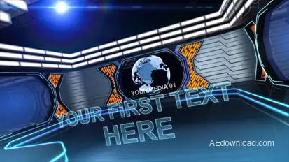 Neon Screens Video Displays template preview