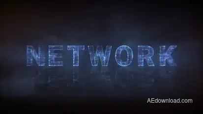Network Type - Animated Typeface Video Displays template preview
