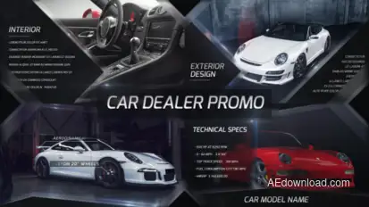 New Car Promo Video Displays template preview