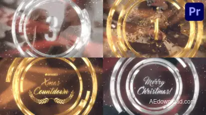 New Year And Christmas Countdown for Premiere Pro Premiere Pro template preview