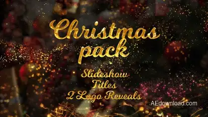 New Year and Christmas Pack Video Displays template preview
