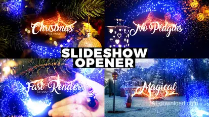 New Year Christmas Video Displays template preview