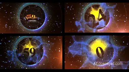 New Year Countdown Video Displays template preview