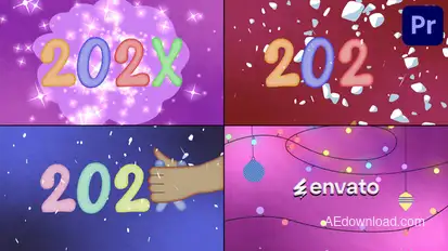 New Year Logo for Premiere Pro Premiere Pro template preview