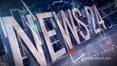 News Broadcast Package vol.1 Video Displays template preview