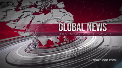 News Video Displays template preview