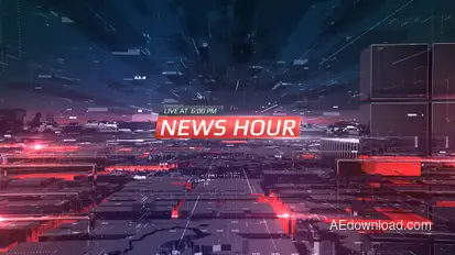 News Hour Video Displays template preview