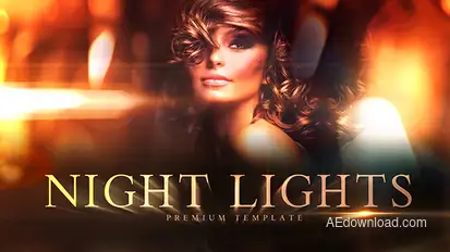 Night Lights Video Displays template preview