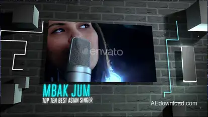 Night Promo Video Displays template preview