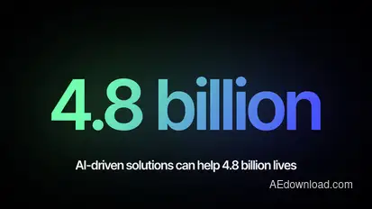 Number Counter Titles Premiere Pro template preview