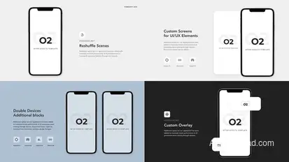 O2 - App promo Video Displays template preview