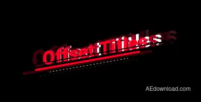 Offset Titles Video Displays template preview