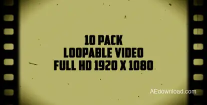 Old Film Frames Overlays (10 Pack) Video Displays template preview