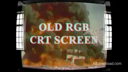 Old RGB CRT Screen Video Displays template preview