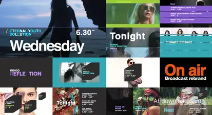 On Air - Broadcast Rebrand Video Displays template preview