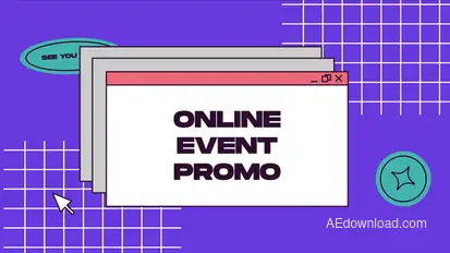 Online Event Promo Video Displays template preview