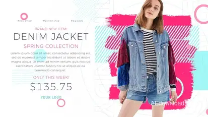 Online Shop Promo Video Displays template preview