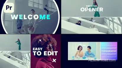 Opener - Creative Opener Premiere Pro template preview