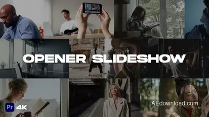 Opener Slideshow for Premiere Pro(mogrt) Premiere Pro template preview