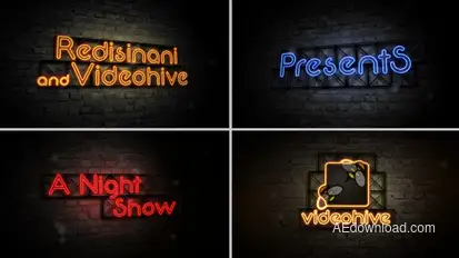 Opening Titles-Late Night Show Video Displays template preview