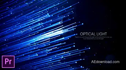 Optical Light Inspiring Titles - Premiere Pro Video Displays template preview
