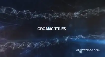 Organic Titles Video Displays template preview