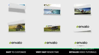 Page Flip Logo Video Displays template preview