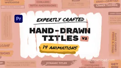 Paint Brush Titles 2 Premiere Pro template preview