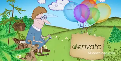 Painted Photo Review Video Displays template preview