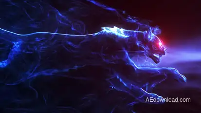 Panther | Dark Smoke Reveal Video Displays template preview