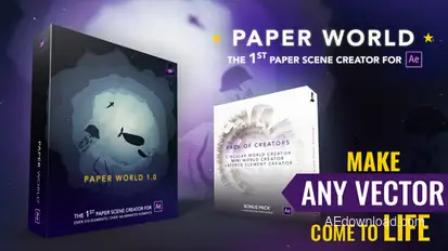 Paper World Video Displays template preview