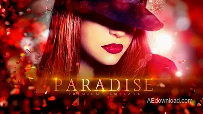 Paradise Slideshow Video Displays template preview