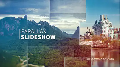 Abstract Parallax Slideshow Video Displays template preview