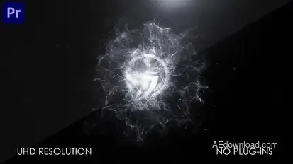 Particle Explosion Intro Premiere Pro template preview