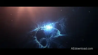Particle Streaks Logo Premiere Pro template preview