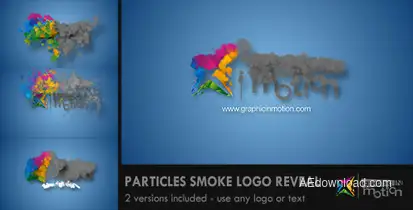 Particles Smoke Logo Reveal Video Displays template preview