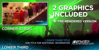 Particular Lower Third Video Displays template preview