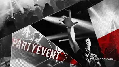 Party Event Promo Video Displays template preview