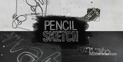 Pencil Sketch Video Displays template preview