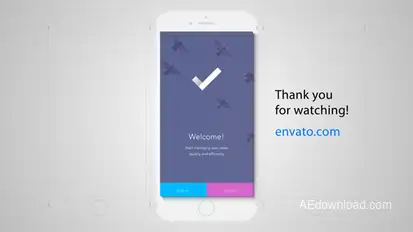Perspective Mobile App Promo Video Displays template preview