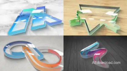 Perspex Plastic Logo Reveal Video Displays template preview