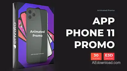 Phone 11 Pro Max Presentation - App Promo Mockup Video Displays template preview