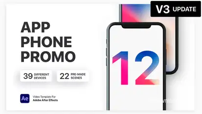 Phone - App Presentation Video Displays template preview